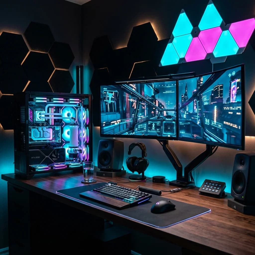 Setup Gaming premium de última generación ensamblado a medida